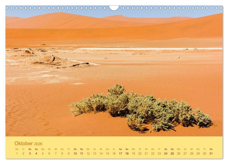 Produktbild: Namib Naukluft National Park - Unendliche W&uuml;ste (Wandkalender 2026 DIN A3 quer), CALVENDO Monatskalender