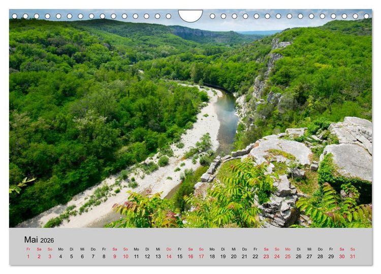 Produktbild: Bezaubernde Ard&egrave;che (Wandkalender 2026 DIN A4 quer), CALVENDO Monatskalender