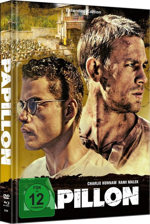 Produktbild: PAPILLON - Extended Limited Mediabook-Edition Cover C (limitiert auf 444 St&uuml;ck,durchnummeriert (+ DVD) (+ 24-seitiges Booklet)