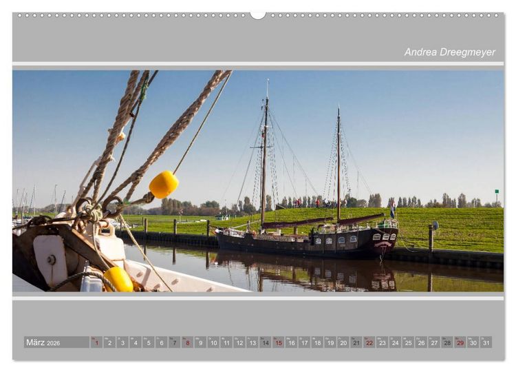 Produktbild: Greetsiel-Panorama (hochwertiger Premium Wandkalender 2026 DIN A2 quer), Kunstdruck in Hochglanz