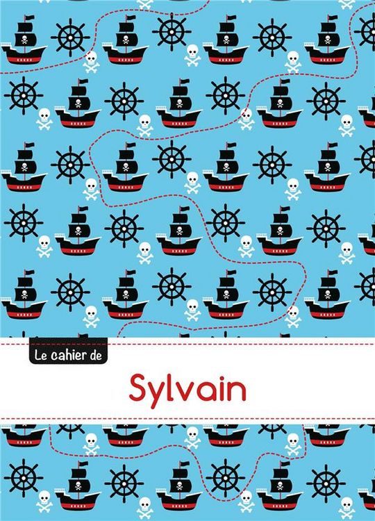 Produktbild: Cahier sylvain blanc,96p,a5 pirates