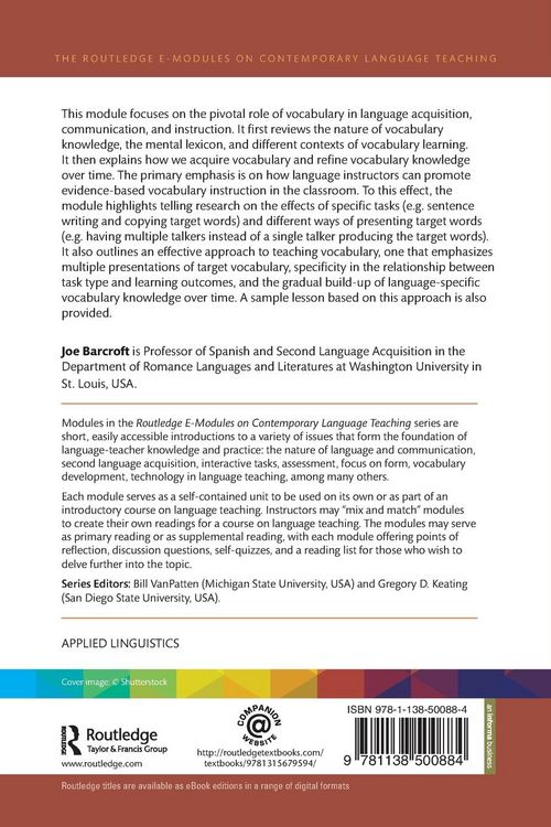 Produktbild: Vocabulary in Language Teaching