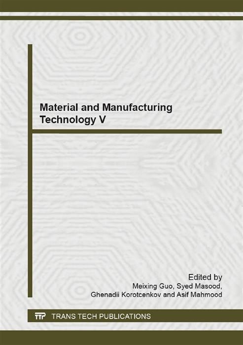 Produktbild: Material and Manufacturing Technology V