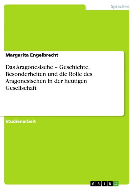 Produktbild: Das Aragonesische