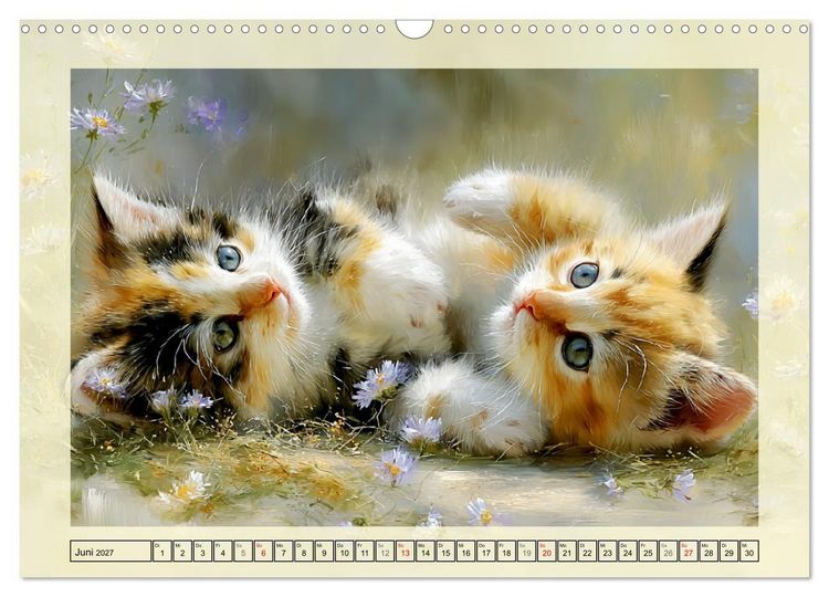 Produktbild: Katzenbabys. Flauschige Gl&uuml;cksmomente (Wandkalender 2027 DIN A3 quer), CALVENDO Monatskalender