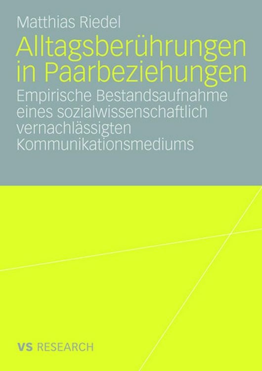 Produktbild: Alltagsber&uuml;hrungen in Paarbeziehungen