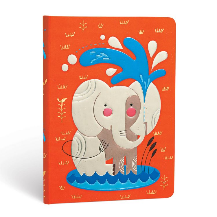 Produktbild: Hardcover Notizbuch Babyelefant, Midi, Unliniert