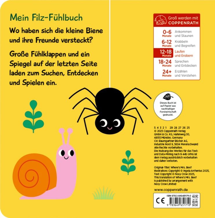 Produktbild: Mein Filz-F&uuml;hlbuch: Kuckuck, kleine Biene!