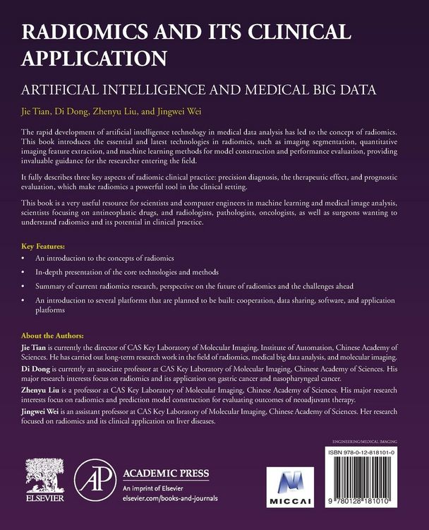 Produktbild: Radiomics and Its Clinical Application