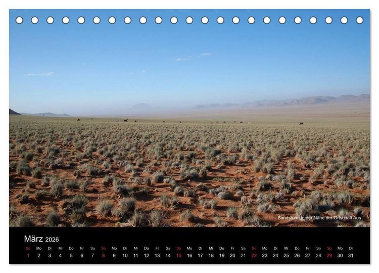 Produktbild: Namibia (Tischkalender 2026 DIN A5 quer), CALVENDO Monatskalender