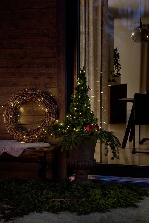 Produktbild: Konstsmide 3728-130 Lichterkette Au&szlig;en batteriebetrieben Anzahl Leuchtmittel 80 LED Warmwei&szlig; Beleuchtete L&auml;nge: 7.9m mit Schalter