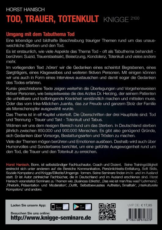 Produktbild: Tod, Trauer, Totenkult-Knigge 2100