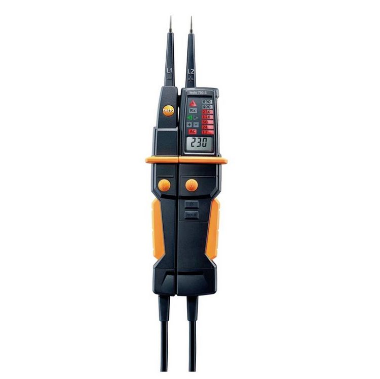 Produktbild: Testo 750-3 Zweipoliger Spannungspr&uuml;fer CAT IV 600 V, CAT III 1000V LED, LCD