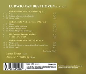 Produktbild: Violinsonaten 4,5 & 8/Rondo WoO 41/6 Deutsche