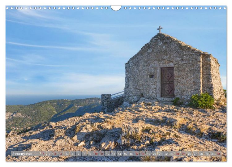 Produktbild: Vis Island Croatia - English Heritage in the Adriatic (Wall Calendar 2026 DIN A3 landscape), CALVENDO 12 Month Wall Calendar