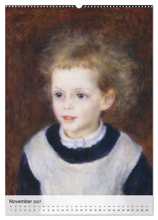 Produktbild: Die kleinen Musen des Monsieur Renoir (Wandkalender 2027 DIN A2 hoch), CALVENDO Monatskalender