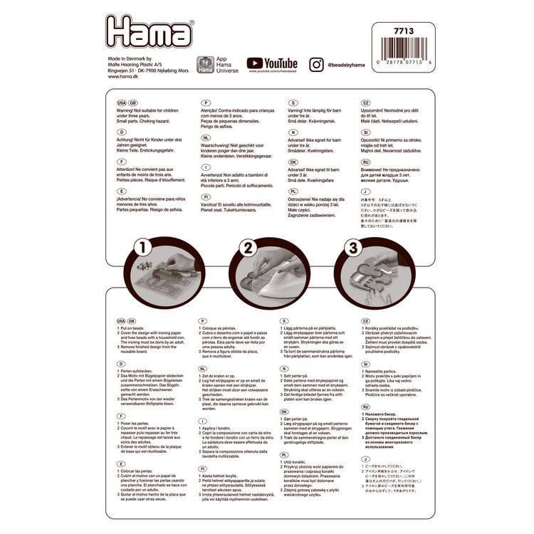 Produktbild: HAMA Blister mit Maxi-Stiftplatten und Haftfolie