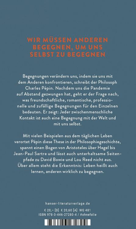 Produktbild: Kleine Philosophie der Begegnung