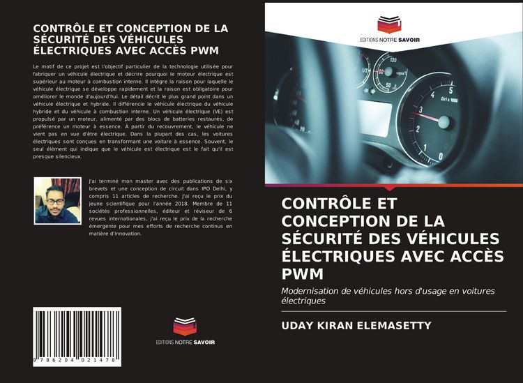 Produktbild: Contr&ocirc;le Et Conception De La S&eacute;curit&eacute; des V&eacute;hicules &Eacute;lectriques Avec Acc&egrave;s Pwm