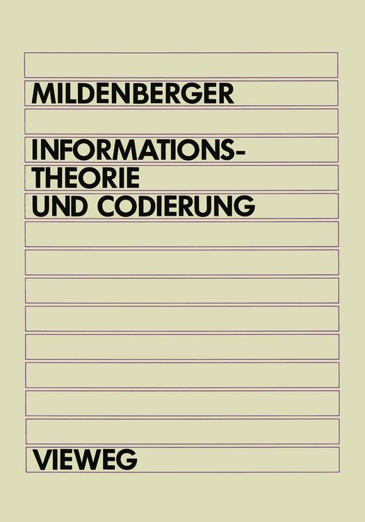 Produktbild: Informationstheorie und Codierung