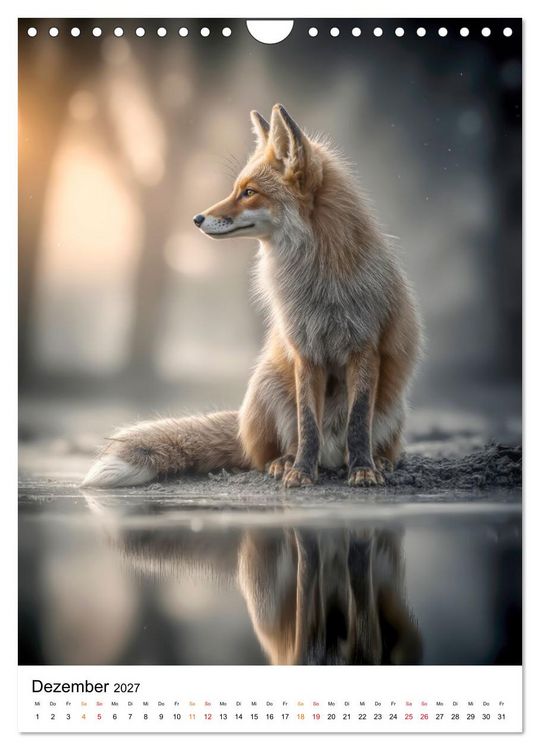 Produktbild: Tiere im Winter - eisige Eleganz (Wandkalender 2027 DIN A4 hoch), CALVENDO Monatskalender