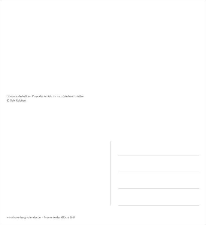 Produktbild: Momente des Gl&uuml;cks Postkartenkalender 2027 - Wochenkalender mit Zitaten, mit 53 Postkarten