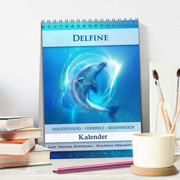 Produktbild: Delfine - Kalender (Tischkalender 2026 DIN A5 hoch), CALVENDO Monatskalender
