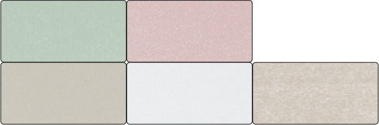 Produktbild: Folia Klappkarten/Doppelkarten f&uuml;r Einladungen, Gl&uuml;ckwunsch- oder Gru&szlig;karten, 10,5x15cm, perlmutt/pastell, 5 Karten + Kuverts + Einlagen
