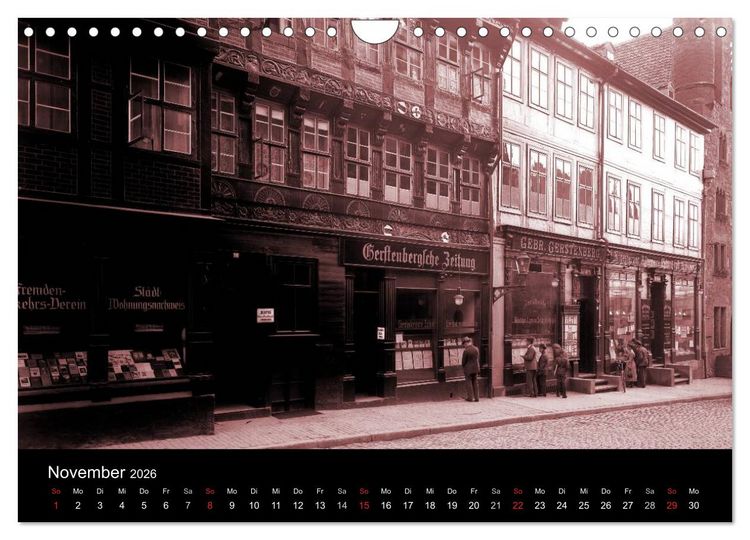 Produktbild: Hildesheimer Schaufenster um 1900 (Wandkalender 2026 DIN A4 quer), CALVENDO Monatskalender