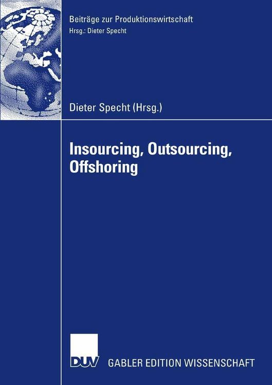 Produktbild: Insourcing, Outsourcing, Offshoring