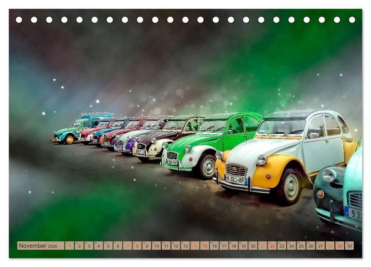 Produktbild: Die Ente - Citro&euml;n 2CV (Tischkalender 2026 DIN A5 quer), CALVENDO Monatskalender