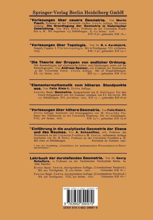 Produktbild: Vorlesungen &uuml;ber Grundlagen der Geometrie