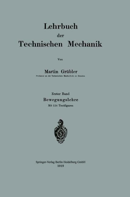 Produktbild: Lehrbuch der Technischen Mechanik