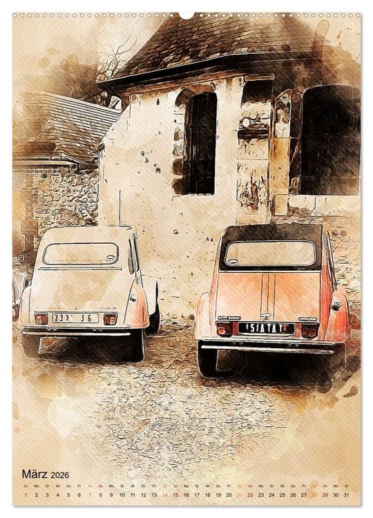 Produktbild: Die Ente - Automobil Legende (hochwertiger Premium Wandkalender 2026 DIN A2 hoch), Kunstdruck in Hochglanz