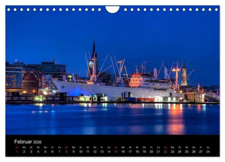 Produktbild: Hafen Hamburg (Wandkalender 2026 DIN A4 quer), CALVENDO Monatskalender