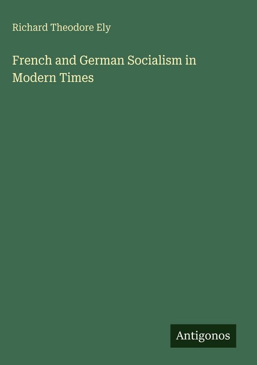 Produktbild: French and German Socialism in Modern Times