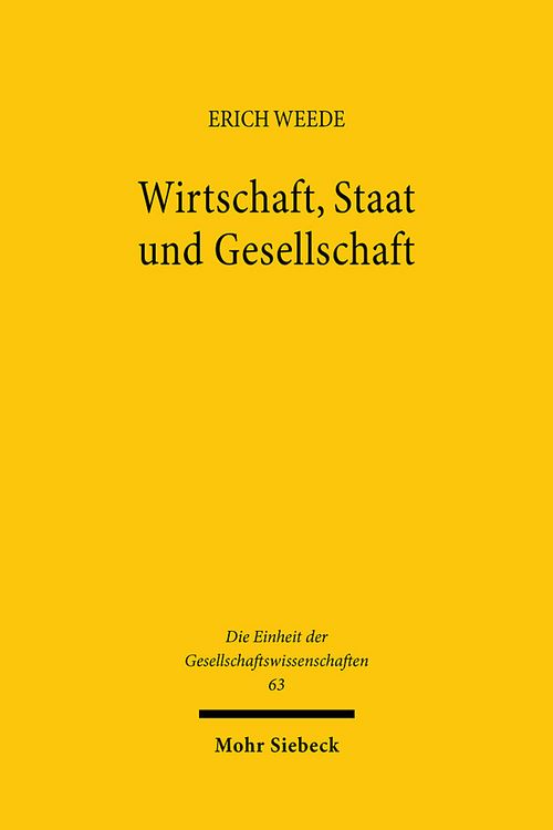 Produktbild: Wirtschaft, Staat und Gesellschaft