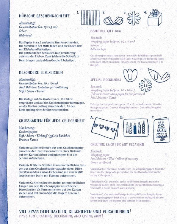 Produktbild: Geschenkpapier-Buch