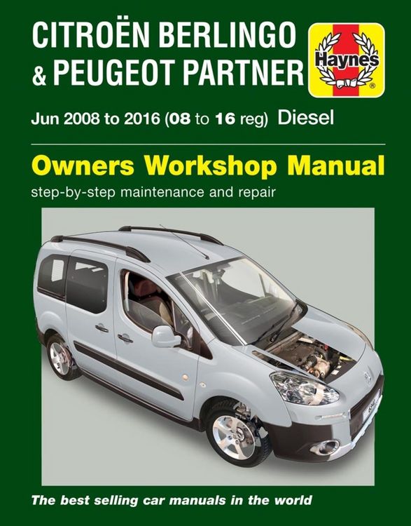 Produktbild: Citroen Berlingo & Peugeot Partner Diesel (June 08 - 16) 08 to 16 Haynes Repair Manual