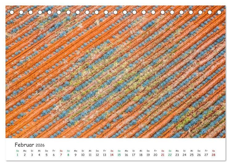 Produktbild: Mexico von oben (Tischkalender 2026 DIN A5 quer), CALVENDO Monatskalender