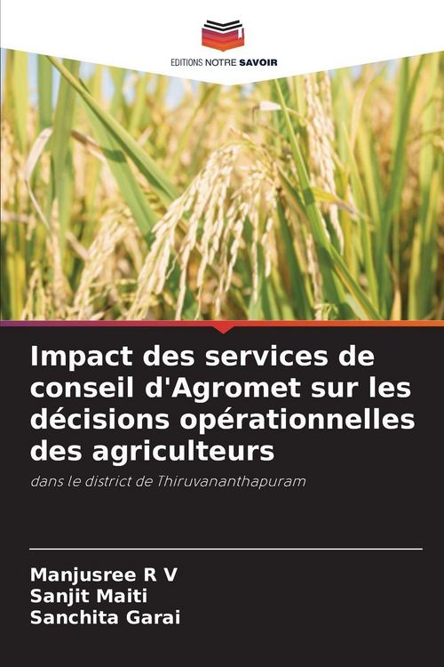 Produktbild: Impact des services de conseil d'Agromet sur les d&eacute;cisions op&eacute;rationnelles des agriculteurs