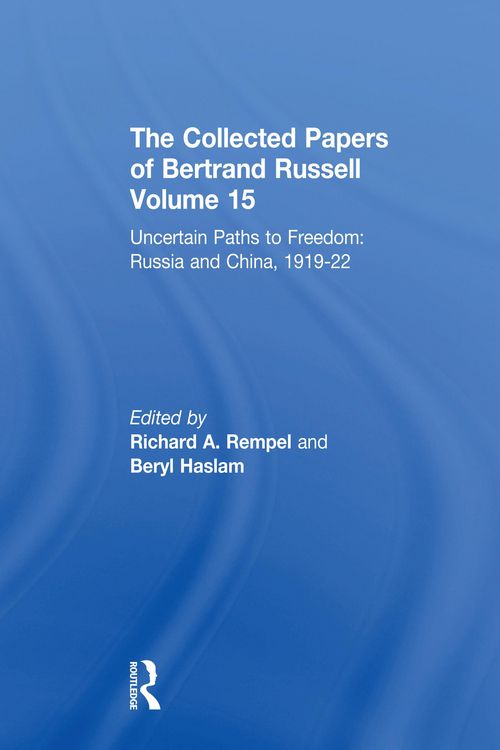 Produktbild: The Collected Papers of Bertrand Russell, Volume 15
