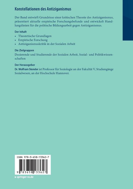 Produktbild: Konstellationen des Antiziganismus