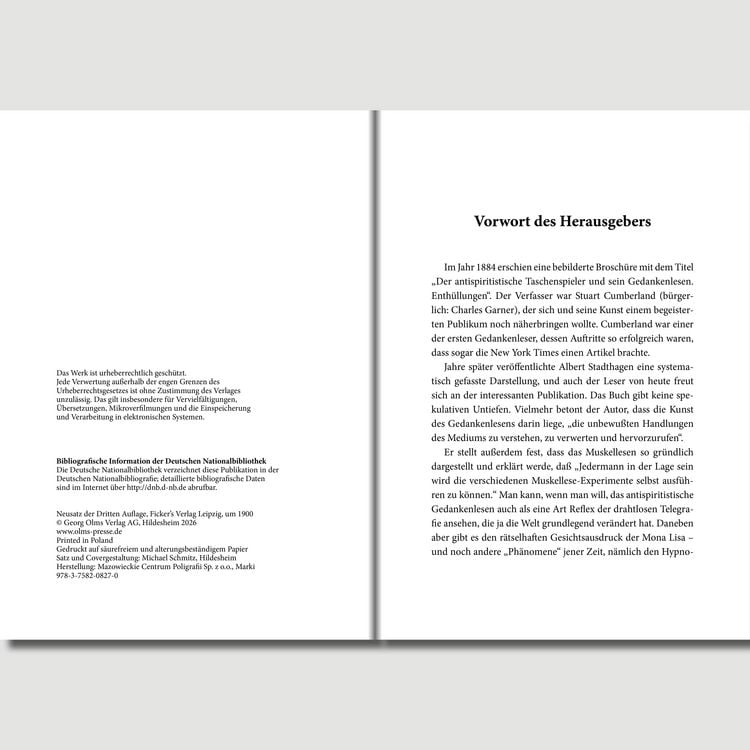 Produktbild: Das Gedankenlesen