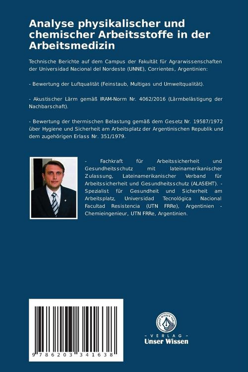 Produktbild: Analyse physikalischer und chemischer Arbeitsstoffe in der Arbeitsmedizin