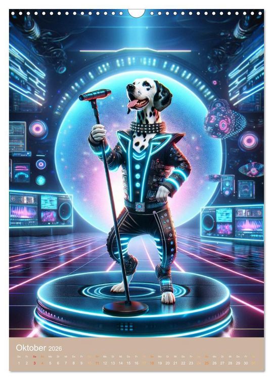 Produktbild: Rockstar Dalmatiner (Wandkalender 2026 DIN A3 hoch), CALVENDO Monatskalender