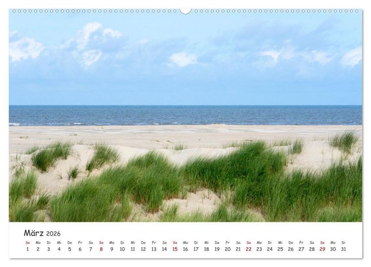 Produktbild: Borkum: Streifz&uuml;ge &uuml;ber die Nordseeinsel (hochwertiger Premium Wandkalender 2026 DIN A2 quer), Kunstdruck in Hochglanz