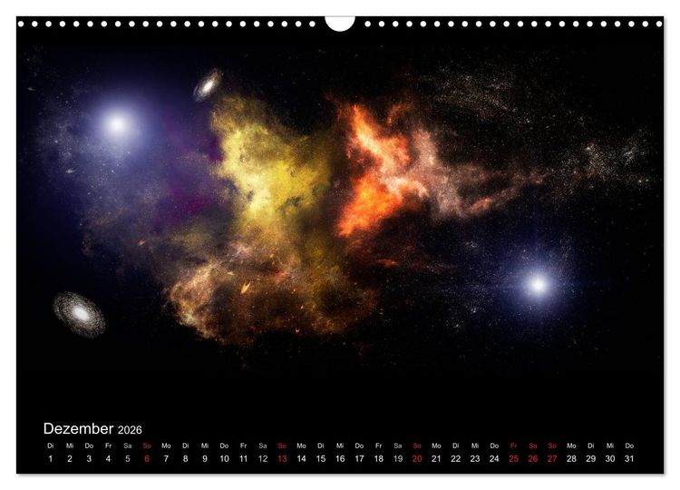 Produktbild: Kosmische Panoramen (Wandkalender 2026 DIN A3 quer), CALVENDO Monatskalender