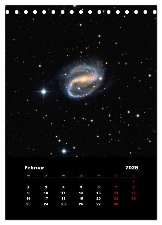 Produktbild: Das Universum (Tischkalender 2026 DIN A5 hoch), CALVENDO Monatskalender