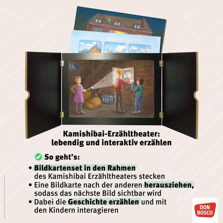 Produktbild: Wie kommt der Strom in die Steckdose? Von Elektrizit&auml;t und Stromerzeugung. Kamishibai Bildkartenset